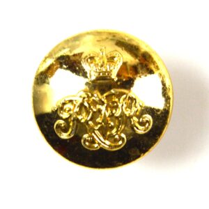 Royal Tank Regiment (RTR) Anodised Button, Queen's Crown (19mm)