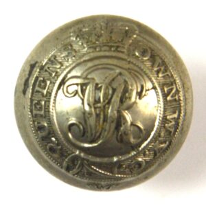 Queen's Own Worcestershire Yeomanry Cavalry (1837-1887 Pattern) Button, Queen Victoria's Crown (19mm)