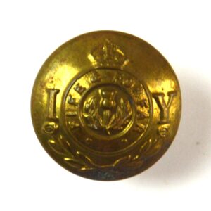 Fife and Forfar Imperial Yeomanry (1901-1908 Pattern) Brass Button, King's Crown (20mm)