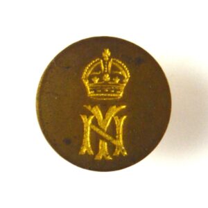 Northamptonshire Yeomanry Flat Button, King's Crown (16mm)
