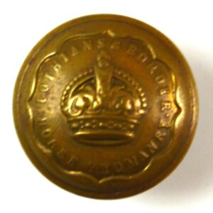 Lothian and Border Horse Yeomanry (1908-1953 Pattern) Button (25mm), King's Crown