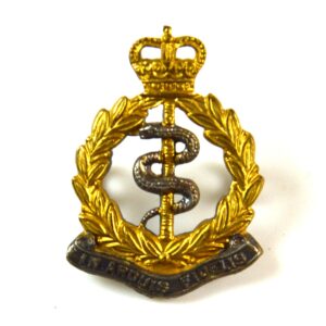 Royal Army Medical Corps (1953-2022 Pattern) Officer's Collar Badge, Queen's Crown