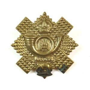 Highland Light Infantry (HLI) Glengarry Badge, King's Crown, Original WWII-Era Manufacture