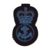 Women's Royal Naval Service (WRNS) Petty Officer's Embroidered Cap Badge, Queen's Crown