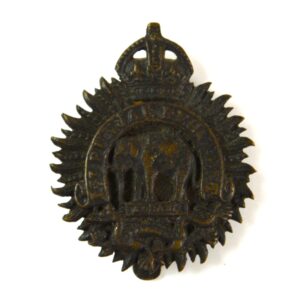 1st Punjab Regiment (1922-1947 Pattern) Bronzed Pagri Cap Badge