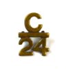 24th (Victoria Rifles) Battalion, Canadian Expeditionary Force Collar Badge, Manufactured by Tiptaft, Birmingham