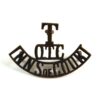 Inns of Court Officer's Training Corps (T / OTC / INNS of COURT) (Pre-1932 Pattern) Shoulder Title