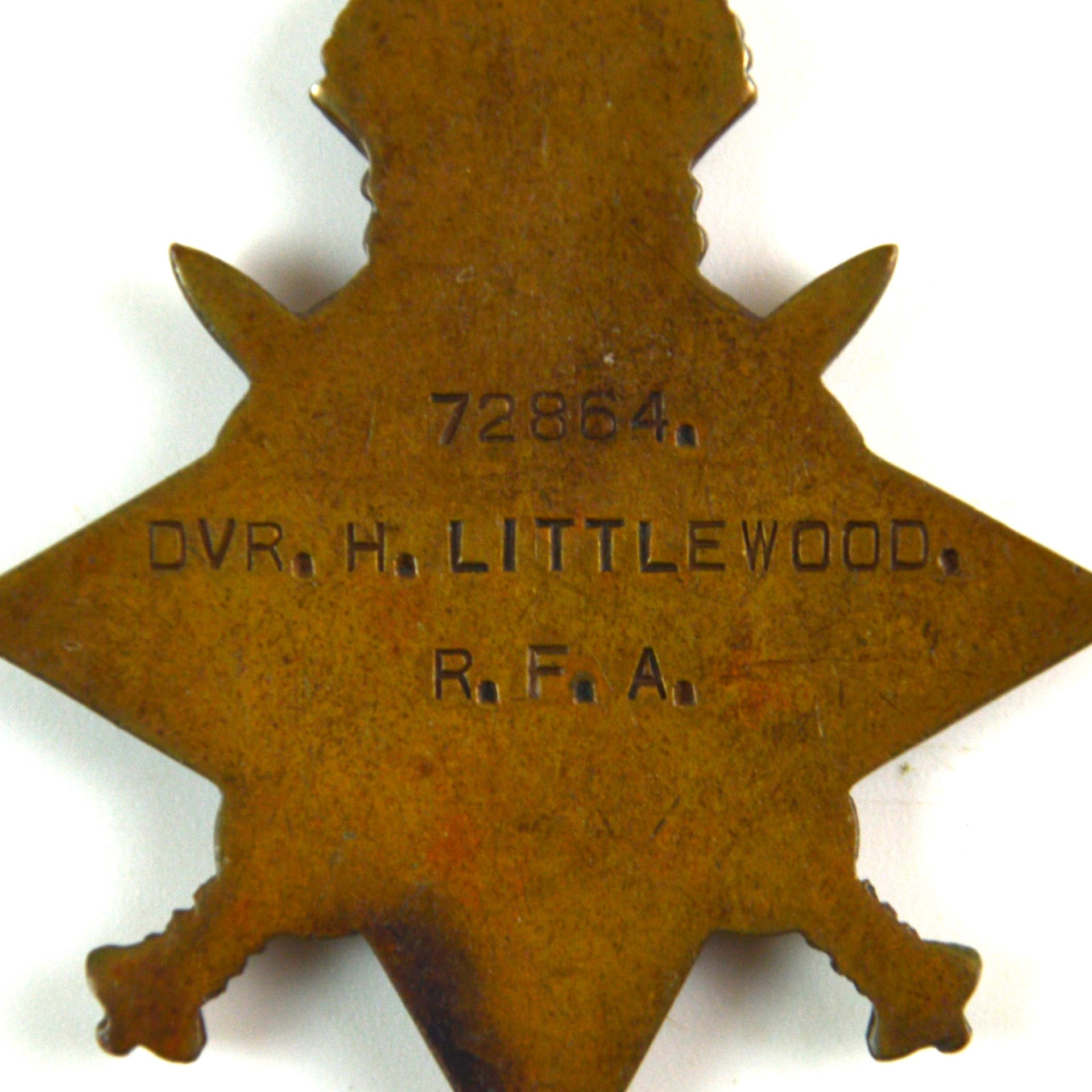 British 1914-15 Star, Driver Harold Littlewood, Royal Field Artillery - Image 3