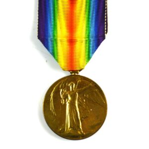 British Victory Medal 1914-1919, Gunner William Claude Broadburn, Royal Field Artillery (TF)