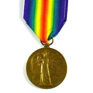 British Victory Medal 1914-1919, Lieutenant Louis James Penard Laycock, 'A' Company, 7th (Service) Northamptonshire Regiment (Missing 13th of July 1917)