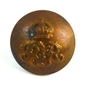 Royal Tank Regiment (RTR) (1939-1953 Pattern) Brass Button, King's Crown (25mm)