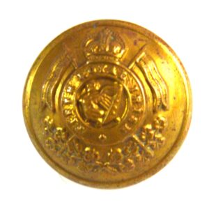 16th/5th The Queen's Royal Lancers (1922-1953 Pattern) Brass Button, King's Crown - 23mm