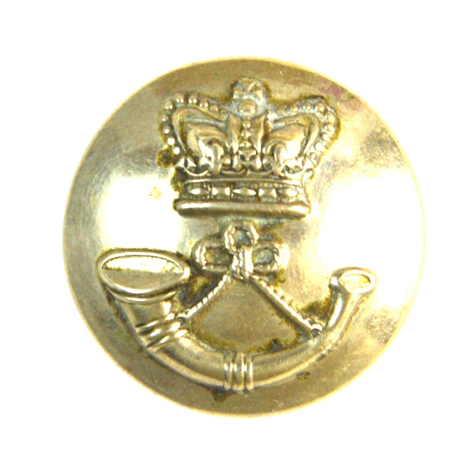 Volunteer Battalion, Rifle Brigade (c.1881-1901 Pattern) White Metal Button - 23mm