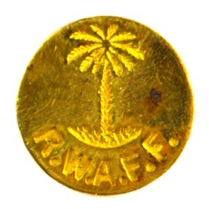 Royal West African Frontier Force (RWAFF) (1928-1960 Pattern) Flat Gilt Button - 20mm