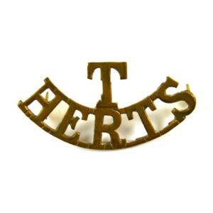 Hertfordshire Regiment Territorial Battalion (T / HERTS) Shoulder Title