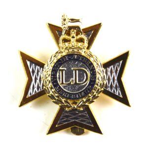 Light Dragoons (1992-2022 Pattern) Anodised and Enamel Cap Badge, Queen's Crown