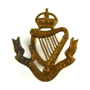 24th, 25th, 26th, and 27th (Tyneside Irish) Battalion, Northumberland Fusiliers Shoulder Title Badge, Original