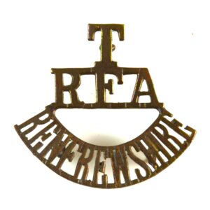 Renfrewshire Batteries, Royal Field Artillery (T / RFA / RENFREWSHIRE) Shoulder Title
