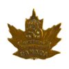 59th (Ontario) Battalion, Canadian Expeditionary Force (1915-1916 Pattern) Cap Badge, Manufactured by Kinnear & D'Estere, 1915