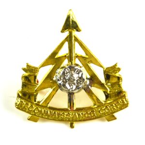 49th (West Riding) Reconnaissance Corps Bimetal Cap Badge, Restrike