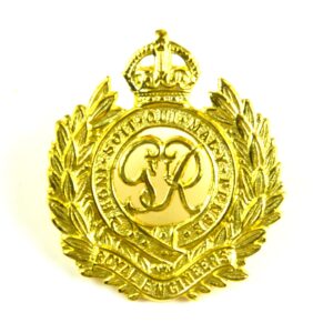 Royal Engineers (GRVI, 1937-1948 Pattern) Cap Badge, Restrike