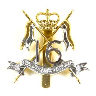 16th/5th The Queen's Royal Lancers (1953-1993 Pattern) Anodised Cap Badge