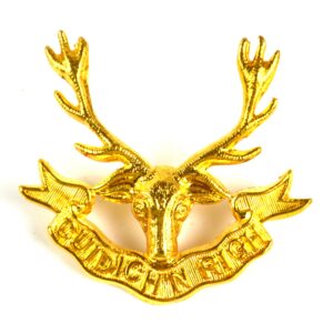 Seaforth Highlands Brass Glengarry Badge, Restrike