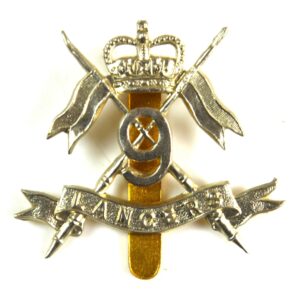 9th Queen's Royal Lancers (1953-1960 Pattern) Cap Badge, Restrike