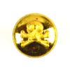 17th/21st Lancers Officer's Mounted Gilt Button (13mm)