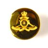 Royal Artillery Gilt Flat Blazer Button, Queen's Crown (14mm)