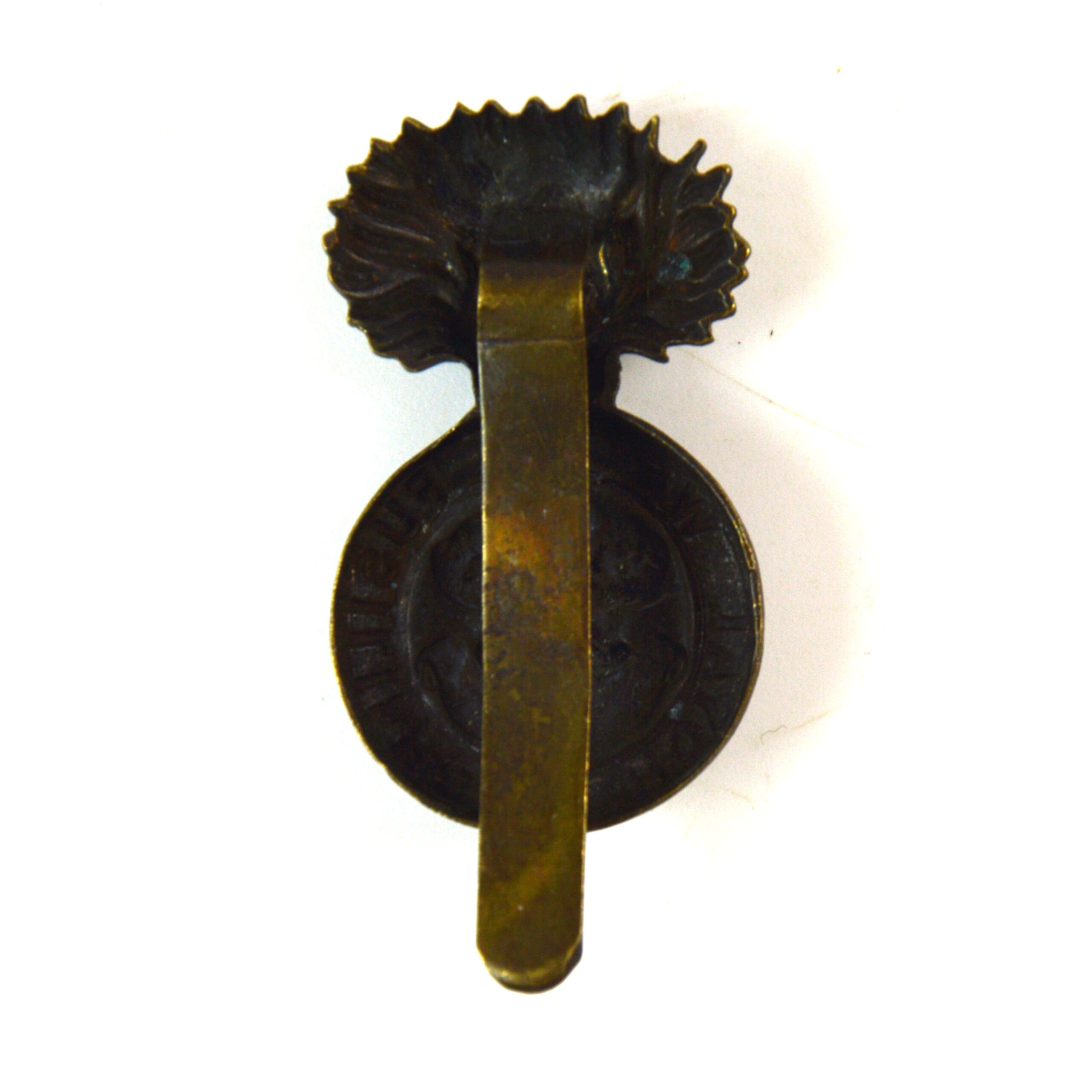 Royal Welsh Fusiliers (1916-1918 Economy Brass Pattern) Cap Badge, Original - Image 2