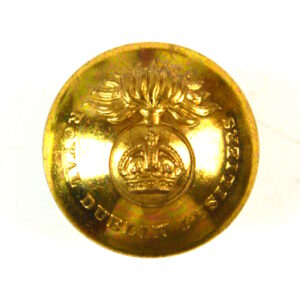 Royal Dublin Fusiliers (1902–1922 Pattern) Officer's Gilt Button – 26mm
