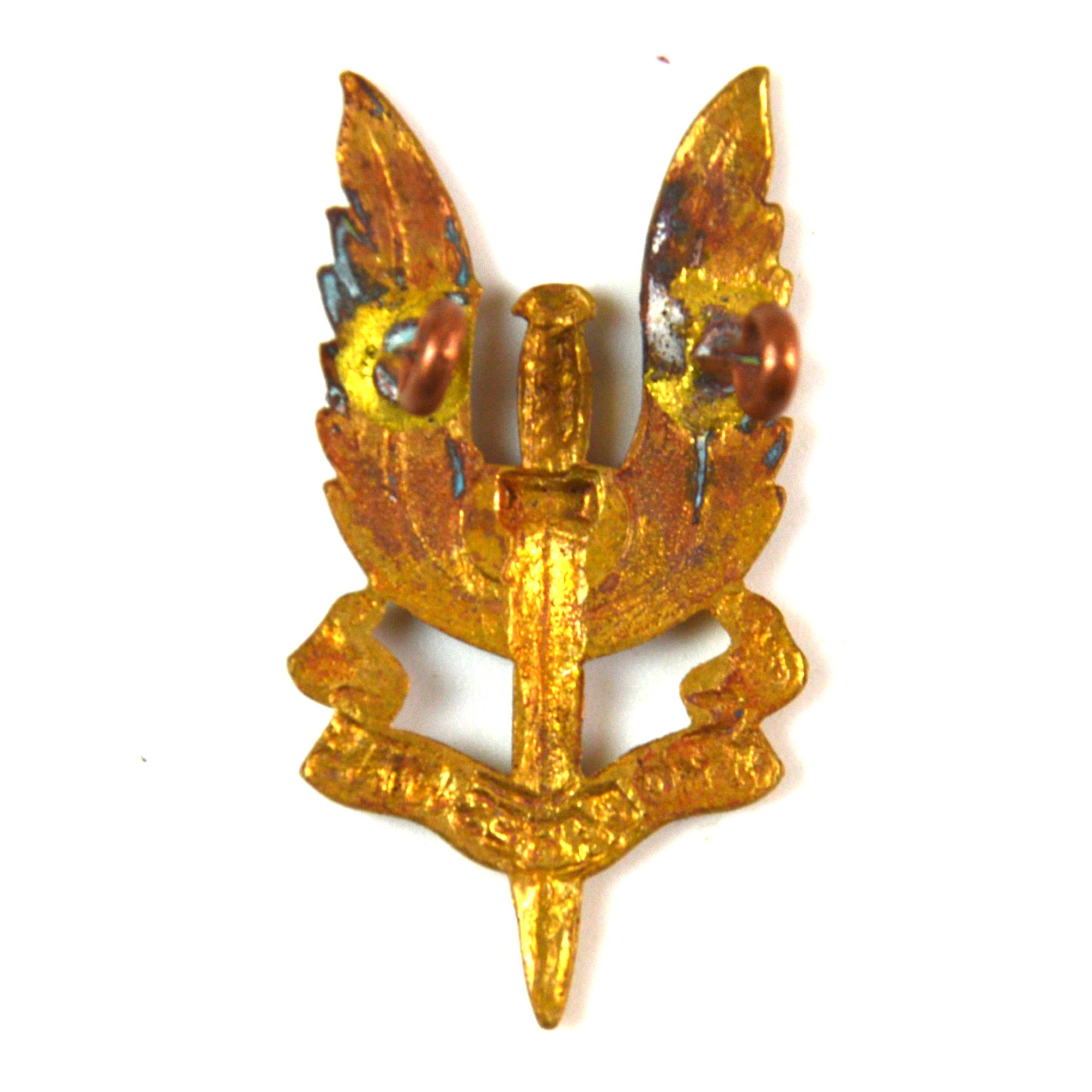 Special Air Service (SAS) Brass Beret Cap Badge - Image 2