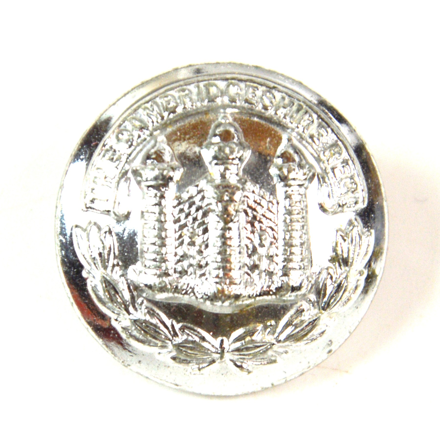 Cambridgeshire Regiment (1908-1961 Pattern) Anodised Button - 25mm