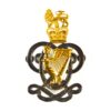 Queen's Royal Hussars (The Queen's Own and Royal Irish) (QRH) Silverplate and Gilt Pouch Badge