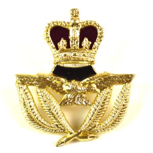 Royal Air Force Warrant Officer's Anodised Cap Badge, Queen's Crown