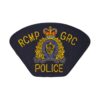 Royal Canadian Mounted Police/Gendarmerie Royale du Canada Bullion Embroidered Sleeve Patch, Queen's Crown