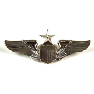 United States Army Senior Pilots Wings Chrome Badge