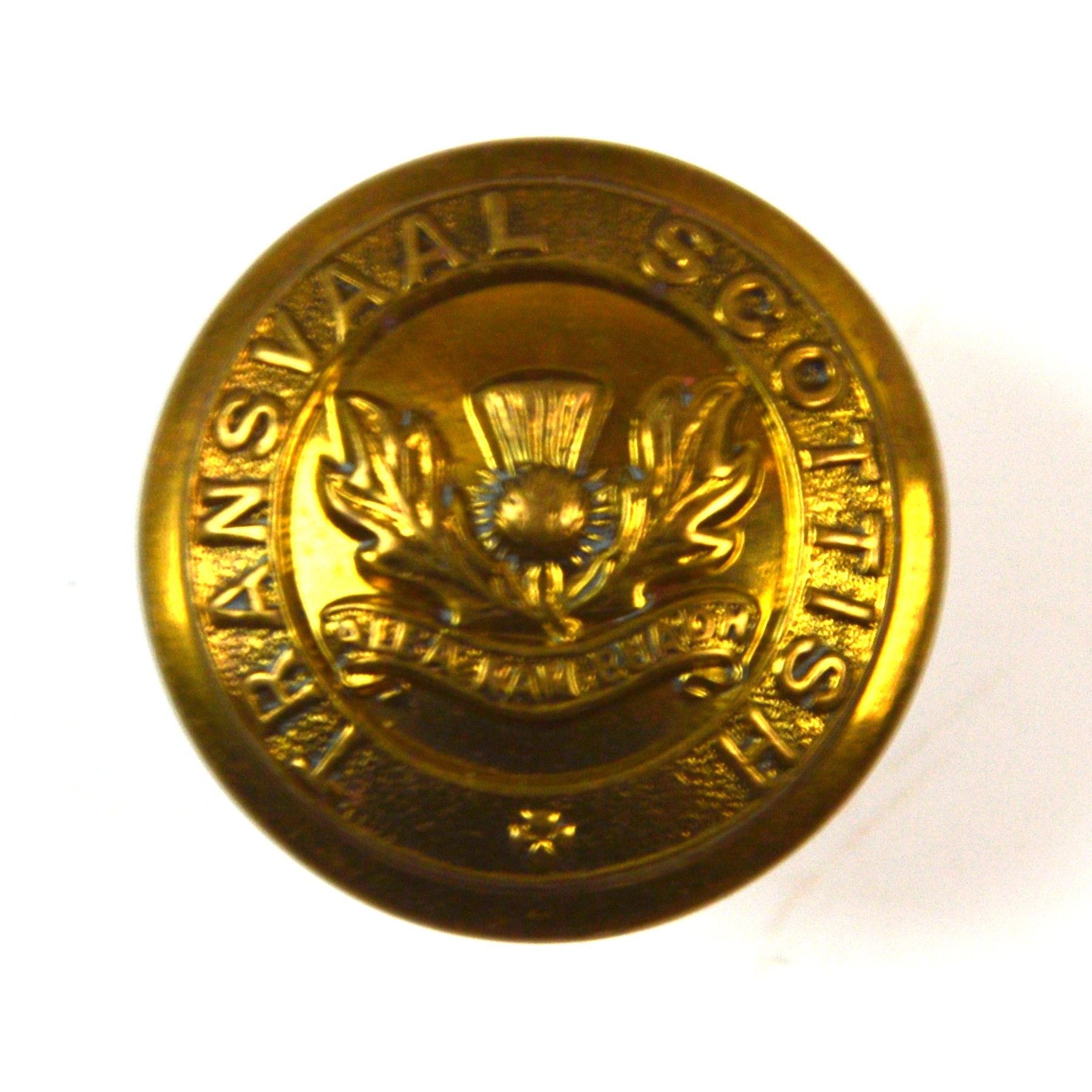 Transvaal Scottish Officer's Button - 24mm