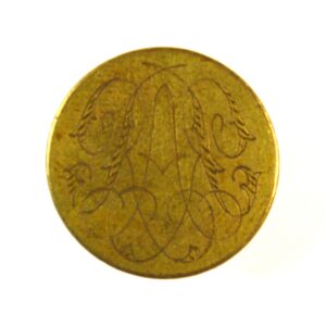 Royal Artillery Monogram Gilt Flat Blazer Button - 20mm
