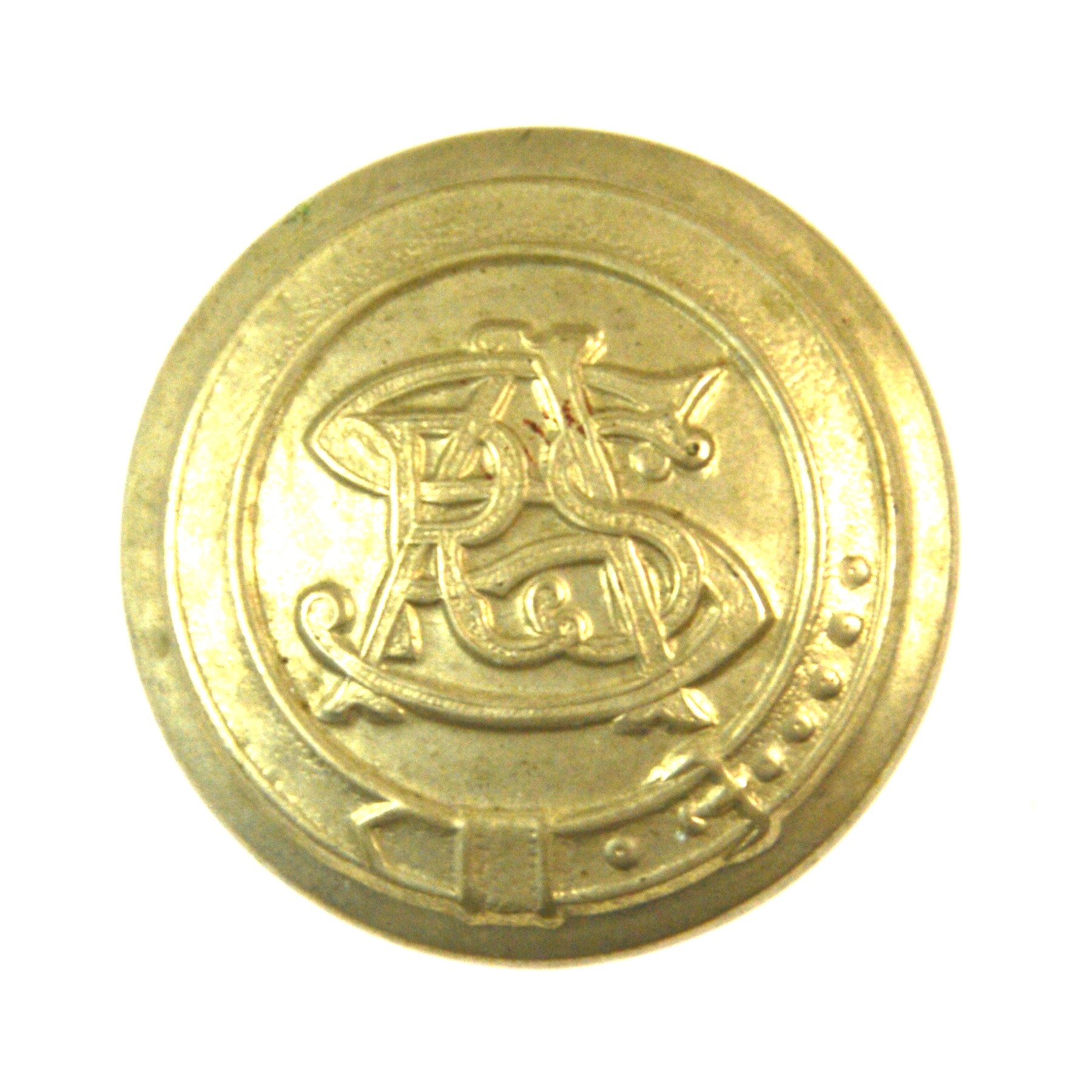 South African Railways (SAR) Monogram Button - 28mm