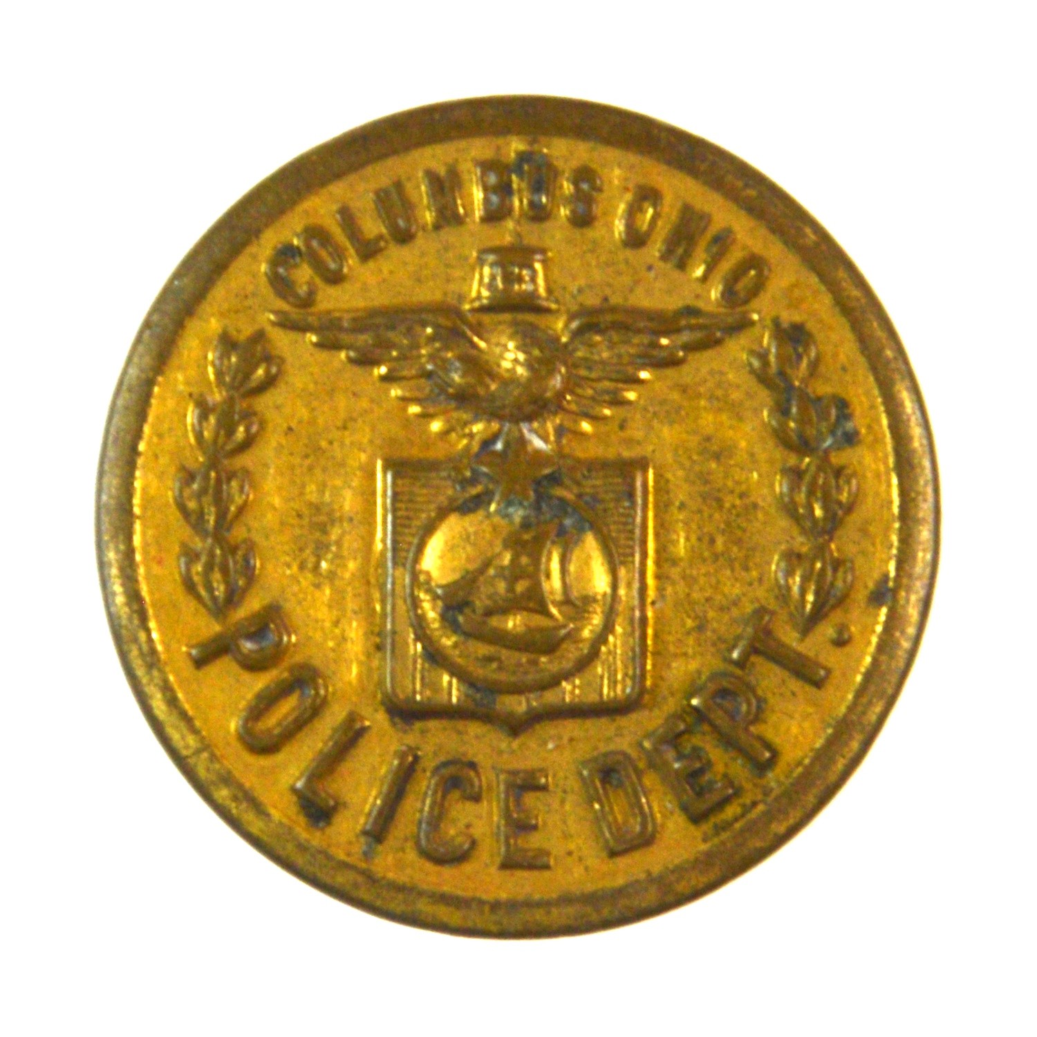 Columbus Police Department Gilt Button - 25mm