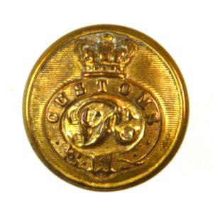 Victorian Her Majesty's Customs Gilt Button - 23mm