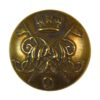 Victorian 9th Queen's Royal Lancers (1855-1901 Pattern) Brass Button - 18mm