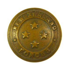 New Zealand Forces Brass Button - 17mm