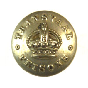 South African Transvaal Prison Service Button, King's Crown - 17mm