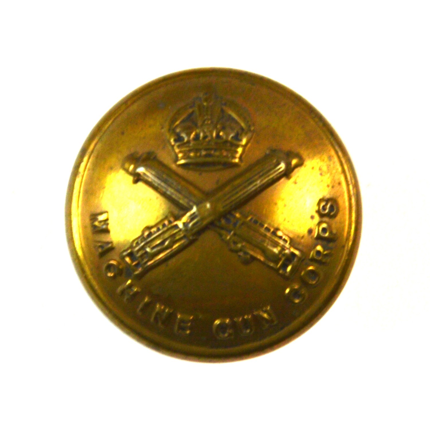 Machine Gun Corps Brass Button - 19mm