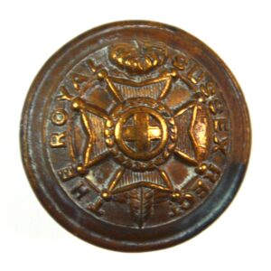 Royal Sussex Regiment (1881-1966 Pattern) Brass Button - 25mm