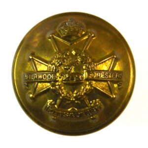 Sherwood Foresters (Nottingham and Derbyshire) Regiment (1902-1953 Pattern) Brass Button - 26mm