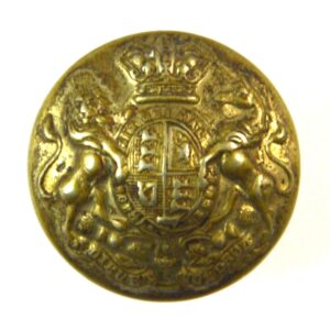 Victorian General Service Volunteers (Pre-1901 Pattern) White Metal Button - 24mm